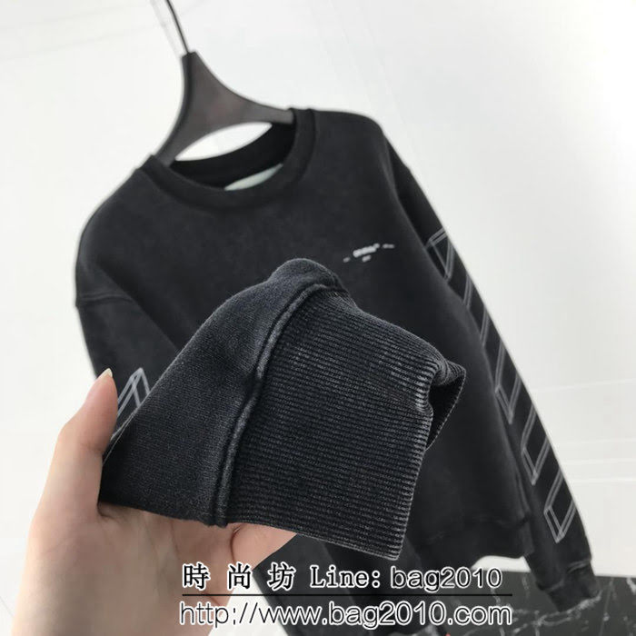 OFF-white18秋冬新款 做舊3D素描 純棉衛衣 男女同款 ydi1317